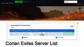 What Conan-exiles.com website looked like in 2020 (4 years ago)