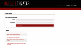 What Checkout.detroittheater.org website looked like in 2020 (4 years ago)