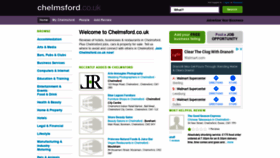 What Chelmsford.co.uk website looked like in 2020 (4 years ago)