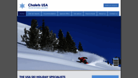 What Chalets-usa.co.uk website looked like in 2020 (4 years ago)