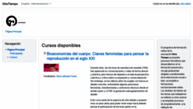 What Cursos.otrotiempo.org website looked like in 2020 (4 years ago)