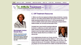 What C-difficile-treatment.com website looked like in 2020 (4 years ago)