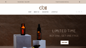 What Cbii-cbd.com website looked like in 2020 (4 years ago)