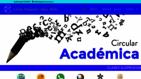 What Colegiodulcemaria.edu.co website looked like in 2020 (4 years ago)