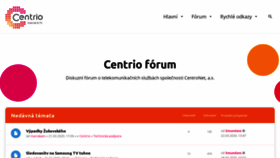 What Centriozone.cz website looked like in 2020 (4 years ago)
