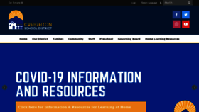 What Creightonschools.org website looked like in 2020 (4 years ago)