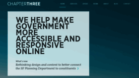 What Chapterthree.com website looked like in 2020 (4 years ago)