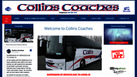 What Collinscoaches.ie website looked like in 2020 (4 years ago)