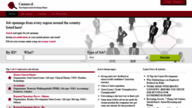 What Careers.sl website looked like in 2020 (4 years ago)