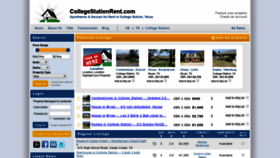 What Collegestationrent.com website looked like in 2020 (4 years ago)