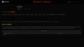 What Craftofexile.com website looked like in 2020 (5 years ago)
