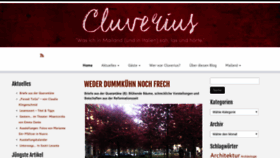 What Cluverius.com website looked like in 2020 (4 years ago)