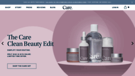 What Careskincare.com website looked like in 2020 (4 years ago)