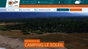 What Camping-le-soleil.fr website looked like in 2020 (4 years ago)