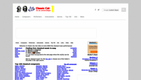What Classiccat.net website looked like in 2020 (4 years ago)
