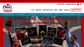 What Chowsgym.com website looked like in 2020 (4 years ago)