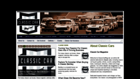 What Classiccarmag.net website looked like in 2020 (4 years ago)