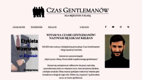 What Czasgentlemanow.pl website looked like in 2020 (4 years ago)