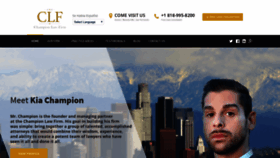 What Champlawfirm.com website looked like in 2020 (4 years ago)