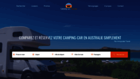 What Camping-cars-australie.com website looked like in 2020 (4 years ago)
