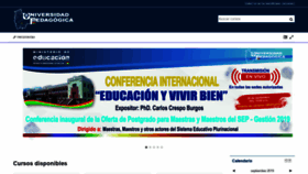 What Campusvirtual.upedagogica.edu.bo website looked like in 2020 (4 years ago)