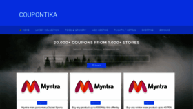 What Coupontika.com website looked like in 2020 (4 years ago)