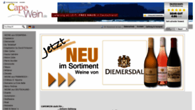 What Capewein.de website looked like in 2020 (4 years ago)
