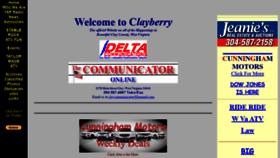 What Clayberry.org website looked like in 2020 (4 years ago)