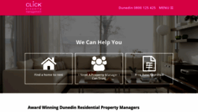 What Clickpropertymanagement.co.nz website looked like in 2020 (4 years ago)