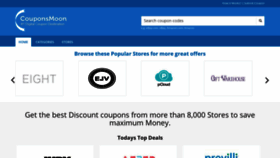 What Couponsmoon.com website looked like in 2020 (4 years ago)