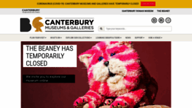 What Canterburymuseums.co.uk website looked like in 2020 (4 years ago)