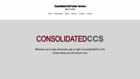 What Consolidatedccs.com website looked like in 2020 (4 years ago)