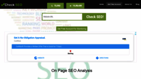 What Checkseo.in website looked like in 2020 (4 years ago)