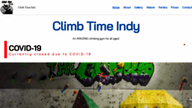 What Climbtimeindy.com website looked like in 2020 (4 years ago)