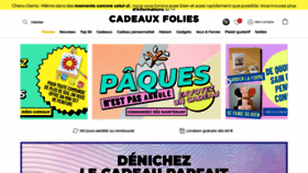 What Cadeauxfolies.be website looked like in 2020 (4 years ago)