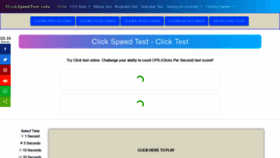 What Clickspeedtest.info website looked like in 2020 (4 years ago)