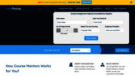What Coursementor.com website looked like in 2020 (4 years ago)