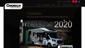 What Chausson-motorhomes.com website looked like in 2020 (4 years ago)
