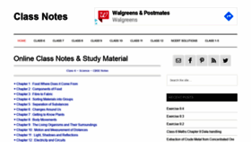 What Classnotes.org.in website looked like in 2020 (4 years ago)