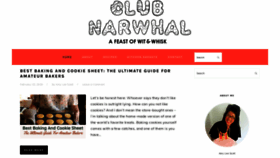 What Clubnarwhalblog.com website looked like in 2020 (4 years ago)