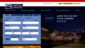 What Capitolcorridor.org website looked like in 2020 (4 years ago)