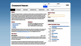 What Crosswordheaven.com website looked like in 2020 (4 years ago)