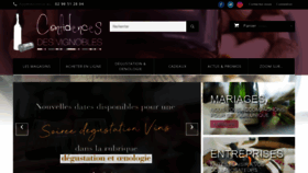 What Confidences-des-vignobles.fr website looked like in 2020 (4 years ago)