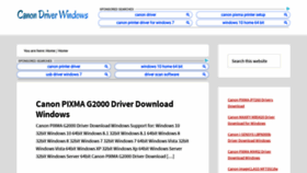 What Canondriverwindows.com website looked like in 2020 (4 years ago)