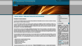 What Cinciala.eu website looked like in 2020 (4 years ago)