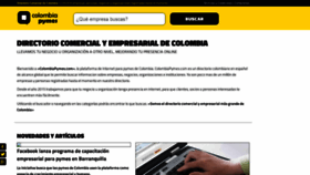What Colombiapymes.com website looked like in 2020 (4 years ago)