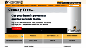 What Crossroadscu.ca website looked like in 2020 (4 years ago)