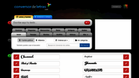 What Conversordeletras.com website looked like in 2020 (4 years ago)