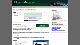 What Chessbymessage.com website looked like in 2020 (4 years ago)