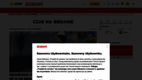 What Czasnabieganie.pl website looked like in 2020 (5 years ago)